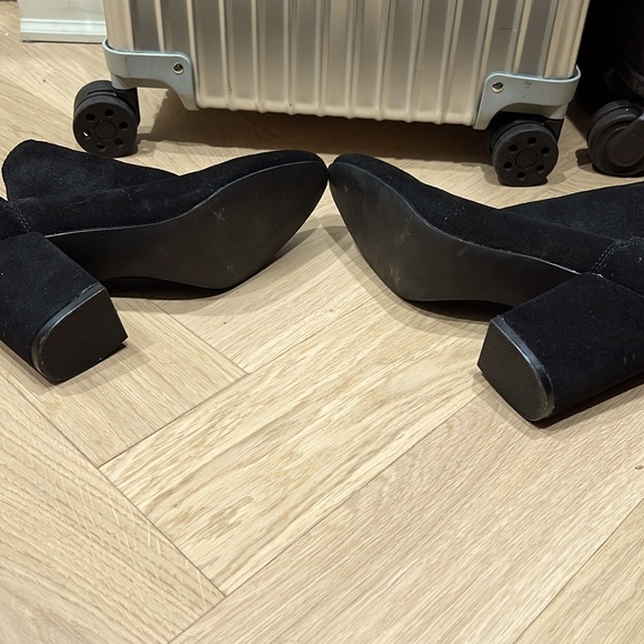 Steve Madden Suede Bootie Rookie Cut ankle boots Chunky Block Heels, 8.5M - Picture 6 of 8